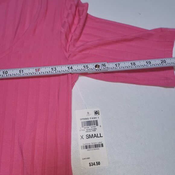 ON 34TH STREET X-SMALL AZLEA PINK SNAP CROTCH KNIT NWT FROM MACYS - Picture 2 of 10